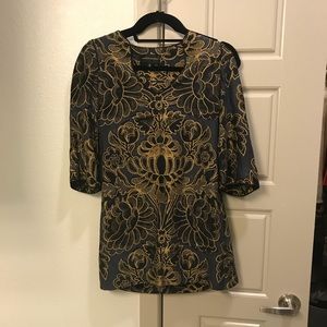 Bell sleeved floral dress